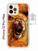 Чехол-накладка iPhone 12 Pro Max Kruche Magnet Print Лев