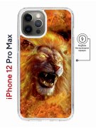 Чехол-накладка iPhone 12 Pro Max Kruche Magnet Print Лев