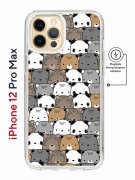 Чехол-накладка iPhone 12 Pro Max Kruche Print Медвежата