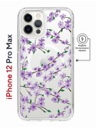 Чехол-накладка iPhone 12 Pro Max Kruche Magnet Print Сакура