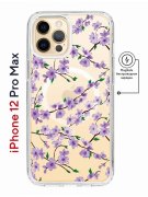 Чехол-накладка iPhone 12 Pro Max Kruche Magnet Print Сакура