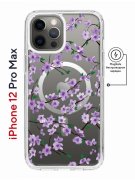 Чехол-накладка iPhone 12 Pro Max Kruche Magnet Print Сакура