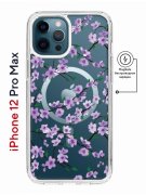 Чехол-накладка iPhone 12 Pro Max Kruche Magnet Print Сакура