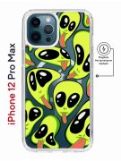 Чехол-накладка iPhone 12 Pro Max Kruche Magnet Print Инопланетянин