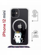 Чехол-накладка iPhone 12 mini Kruche Magrope Print Angel Demon
