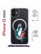 Чехол-накладка iPhone 12 mini Kruche Magrope Print Акула
