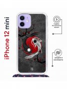 Чехол-накладка iPhone 12 mini Kruche Magrope Print Гармония
