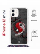 Чехол-накладка iPhone 12 mini Kruche Magrope Print Гармония