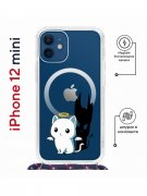 Чехол-накладка iPhone 12 mini Kruche Magrope Print Angel Demon