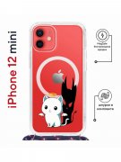 Чехол-накладка iPhone 12 mini Kruche Magrope Print Angel Demon