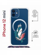 Чехол-накладка iPhone 12 mini Kruche Magrope Print Акула