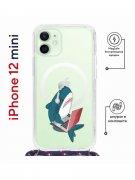 Чехол-накладка iPhone 12 mini Kruche Magrope Print Акула