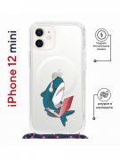 Чехол-накладка iPhone 12 mini Kruche Magrope Print Акула