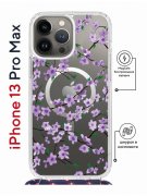Чехол-накладка iPhone 13 Pro Max Kruche Magrope Print Сакура