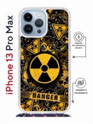 Чехол-накладка iPhone 13 Pro Max Kruche Magrope Print Danger
