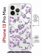 Чехол-накладка iPhone 13 Pro Max Kruche Magrope Print Сакура