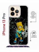 Чехол-накладка Apple iPhone 13 Pro (610630) Kruche PRINT Барт Симпсон