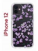Чехол-накладка iPhone 12/12 Pro Kruche Print Сакура