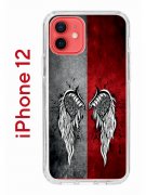 Чехол-накладка iPhone 12/12 Pro Kruche Print Крылья