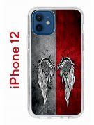 Чехол-накладка iPhone 12/12 Pro Kruche Print Крылья