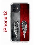 Чехол-накладка iPhone 12/12 Pro Kruche Print Крылья