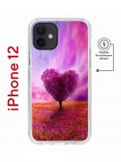 Чехол-накладка Apple iPhone 12  (598886) Kruche PRINT Pink heart