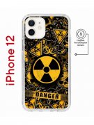Чехол-накладка iPhone 12 Kruche Magnet Print Danger