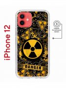 Чехол-накладка iPhone 12 Kruche Magnet Print Danger