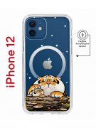 Чехол-накладка iPhone 12/12 Pro Kruche Magnet Print тигр первый снег