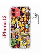 Чехол-накладка iPhone 12/12 Pro Kruche Magnet Print Симпсоны