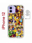 Чехол-накладка iPhone 12/12 Pro Kruche Magnet Print Симпсоны