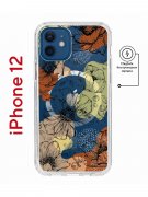 Чехол-накладка iPhone 12/12 Pro Kruche Magnet Print Ягоды и Цветы