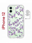 Чехол-накладка iPhone 12/12 Pro Kruche Magnet Print Сакура
