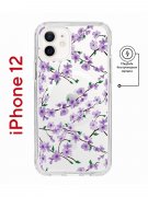 Чехол-накладка iPhone 12/12 Pro Kruche Magnet Print Сакура