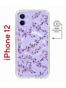 Чехол-накладка iPhone 12/12 Pro Kruche Magnet Print Сакура