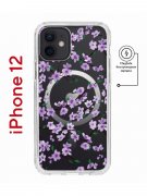 Чехол-накладка iPhone 12/12 Pro Kruche Magnet Print Сакура
