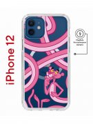 Чехол-накладка iPhone 12/12 Pro Kruche Magnet Print Розовая Пантера