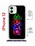 Чехол-накладка iPhone 12/12 Pro Kruche Magrope Print Гейминг
