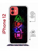 Чехол-накладка iPhone 12/12 Pro Kruche Magrope Print Гейминг