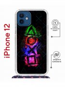 Чехол-накладка iPhone 12/12 Pro Kruche Magrope Print Гейминг