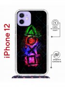 Чехол-накладка iPhone 12/12 Pro Kruche Magrope Print Гейминг