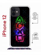 Чехол-накладка iPhone 12/12 Pro Kruche Magrope Print Гейминг