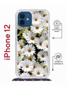 Чехол-накладка iPhone 12/12 Pro Kruche Magrope Print Ромашки