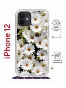 Чехол-накладка iPhone 12/12 Pro Kruche Magrope Print Ромашки