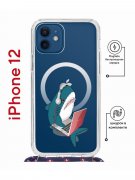 Чехол-накладка iPhone 12/12 Pro Kruche Magrope Print Акула