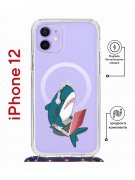 Чехол-накладка iPhone 12/12 Pro Kruche Magrope Print Акула