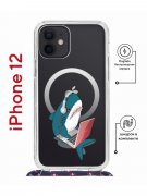 Чехол-накладка iPhone 12/12 Pro Kruche Magrope Print Акула