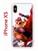 Чехол-накладка iPhone X/XS Kruche Print Человек паук