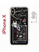 Чехол-накладка Apple iPhone X (598892) Kruche PRINT Кот Питер