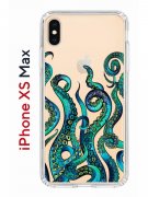 Чехол-накладка iPhone XS Max Kruche Print Щупальца